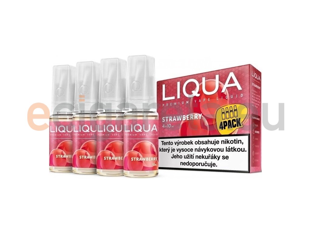 Liqua Elements - Strawberry - 4x10ml - 12mg, produktový obrázek.