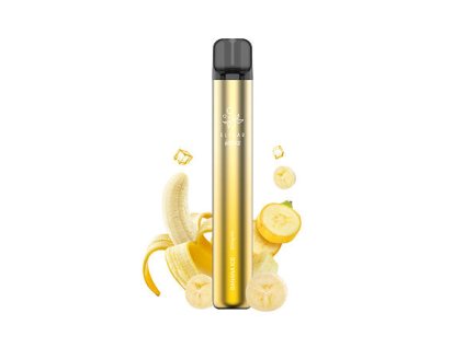 ELF BAR 600 V2 Disposable (Banana Ice) intenzita nikotinu 20mg tabáková nálepka Kolek Q