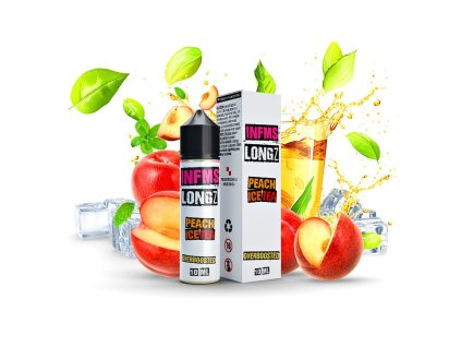 Infamous LongZ - S&V - Peach ICE Tea - 10ml, produktový obrázek.