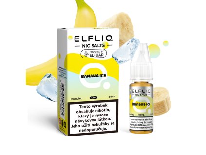 Elfliq Salt Banana Ice (Ledový banán) 10ml 20mg
