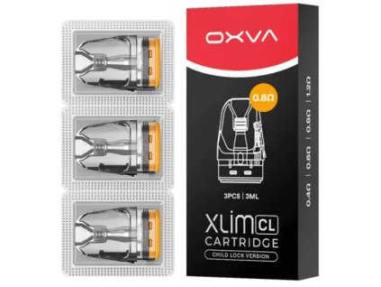 oxva xlim cl pod top fill cartridge 08ohm 3ml 3pack