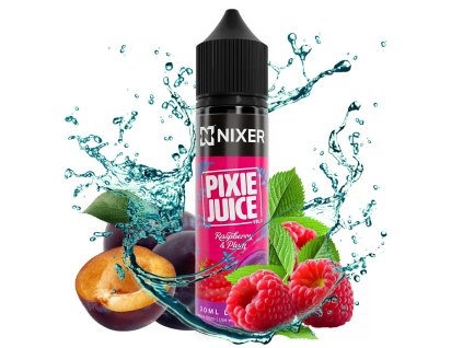 Nixer PIXIE Juice - S&V - Raspberry & Plum - 10ml, produktový obrázek.