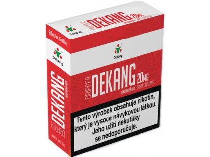 nikotinova baze dekang dripper 5x10ml pg30vg70 20mg