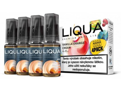 LIQUA MIX 4Pack Vanilla Orange Cream 10ml 3mg
