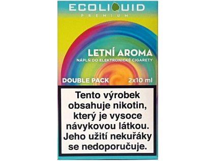 Liquid Ecoliquid Premium 2Pack Summer flavor 2x10ml - 0mg