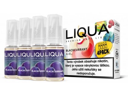 Liquid LIQUA CZ Elements 4Pack Blackcurrant 4x10ml 3mg (černý rybíz)
