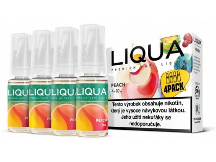 Liquid LIQUA CZ Elements 4Pack Peach 4x10ml 6mg (Broskev)