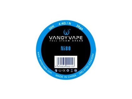Vandy Vape Ni80 odporový drát 28GA 10m