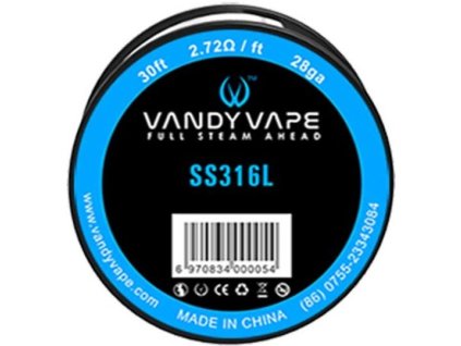 Vandy Vape SS316 odporový drát 28GA 10m