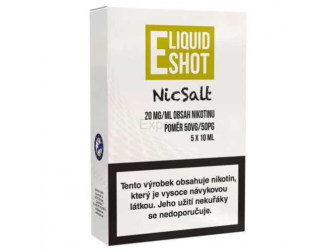E-liquid Shot - Booster - NicSalt - 50/50 - 20mg - 5x10ml