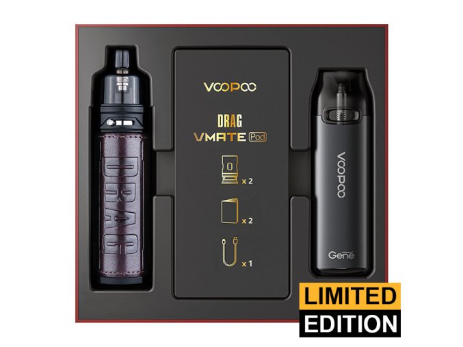 VOOPOO Drag S + VMATE Pod - Limitovaná edice (Chestnut & Space Gray)