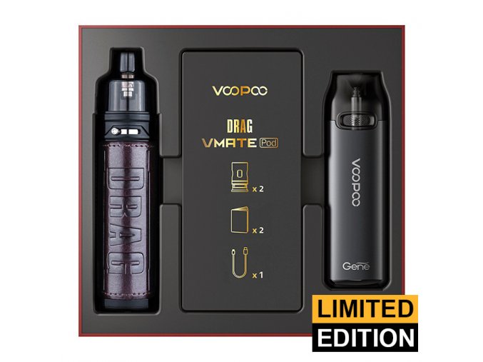 VOOPOO Drag X + VMATE Pod - Limitovaná edice (Chestnut & Space Gray)