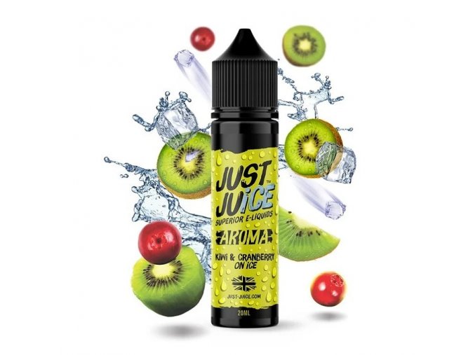 Just Juice - Shake & Vape - Kiwi & Cranberry on Ice (Ledové kiwi & brusinka) 20ml