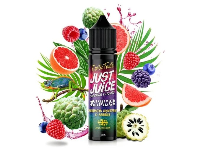 Just Juice - Shake & Vape - Cherimoya Grapefruit & Berries (Exotické plody s Grapefruitem a bobulemi) 20ml