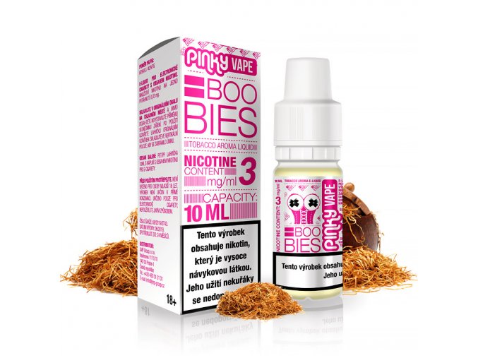 Pinky Vape - E-liquid - 10ml - 6mg - Boobies (Holandský tabák)
