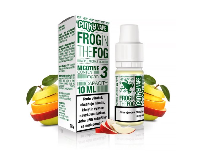 Pinky Vape - E-liquid - 10ml - 12mg - Frog in the Fog (Jablko)