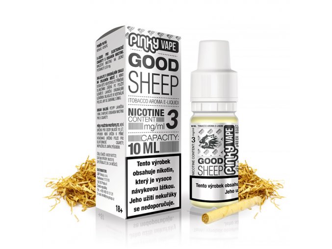 Pinky Vape - E-liquid - 10ml - 18mg - Good Sheep (Tabák prémium)