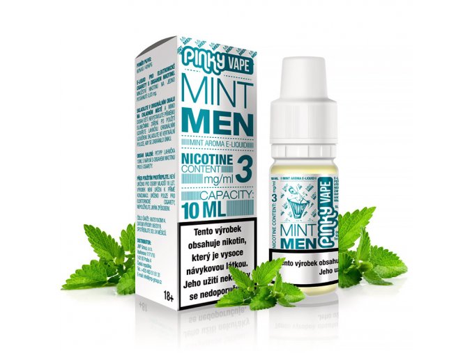 Pinky Vape - E-liquid - 10ml - 6mg - Mintmen (Máta)