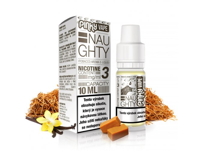 Pinky Vape - E-liquid - 10ml - 12mg - Naughty (RY4 tabák)