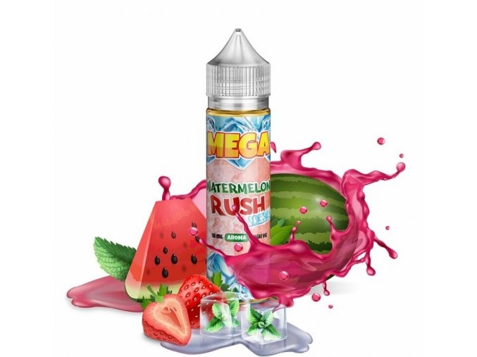 Verdict Vapors - MEGA - Shake & Vape - Watermelon Rush Ice (Ledový meloun se sladkými jahodami) - 18ml