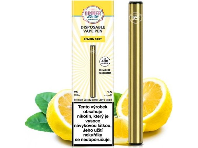 Dinner Lady Vape Pen elektronická cigareta Lemon Tart 20mg