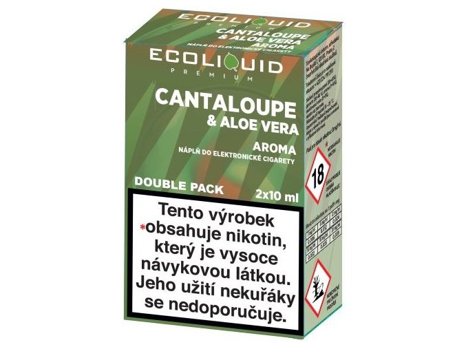 Liquid Ecoliquid Premium 2Pack Cantaloupe & Aloe Vera 2x10ml - 12mg