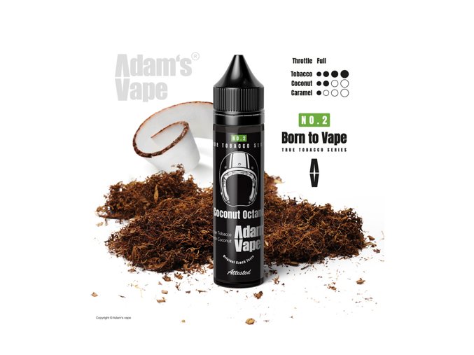 Příchuť Born to Vape S&V: Coconut Octane (Opravdový tabák s kokosem a karamelem) 12ml