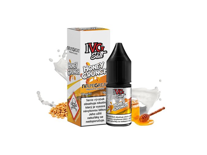 E-liquid IVG Salt 10ml / 10mg: Honey Crunch (Medové cereálie)