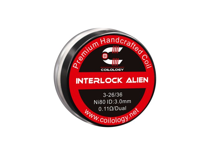 Předmotané spirálky Coilology Interlock Alien Ni80 (0,11ohm) (2ks)