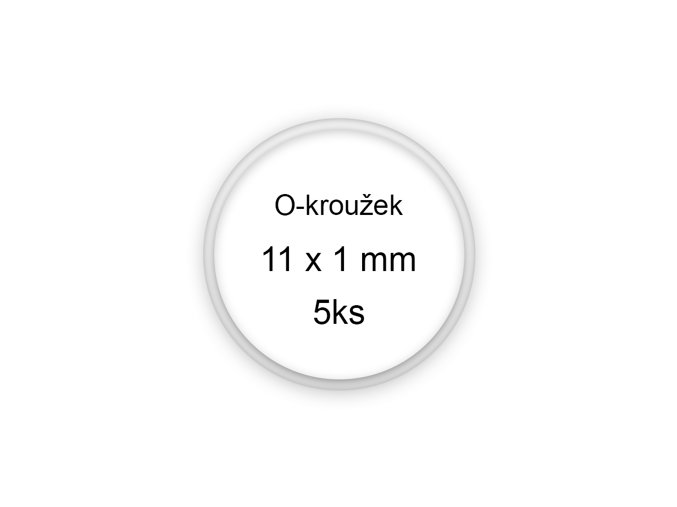 Sada O-kroužků / těsnění 11x1 mm (5ks)