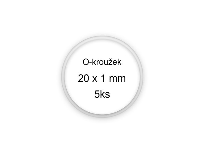 Sada O-kroužků / těsnění 20x1 mm (5ks)