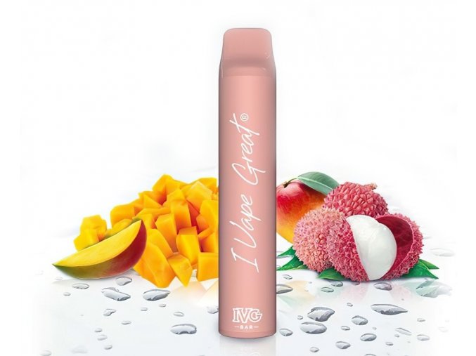 IVG Bar Plus + - Mango a liči (Mango Lychee), produktový obrázek.