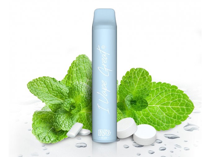 IVG Bar Plus + - Svěží mentol s mátou (Polar Mint), produktový obrázek.