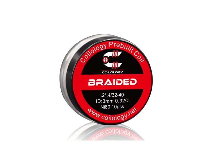 Předmotané spirálky Coilology Braided Ni80 (0,32ohm) (10ks)