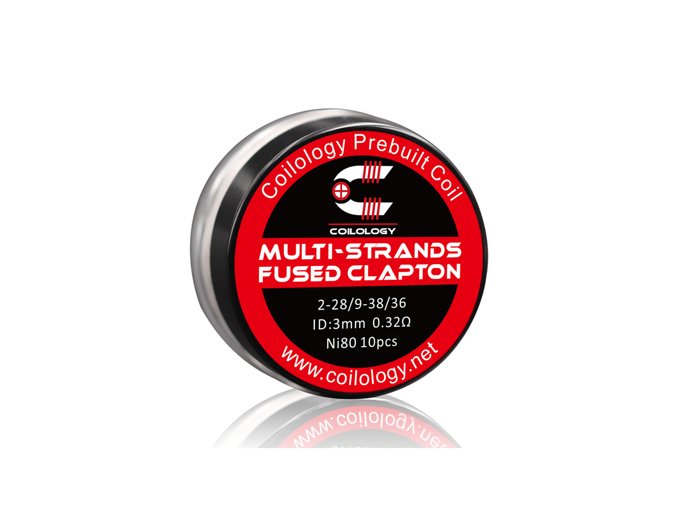 Předmotané spirálky Coilology Multi-Strands Fused Clapton Ni80 (0,32ohm) (10ks)