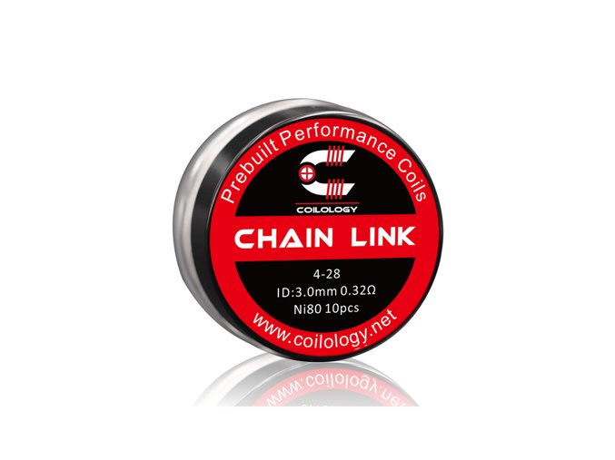 Předmotané spirálky Coilology Chain Link Ni80 (0,32ohm) (10ks)