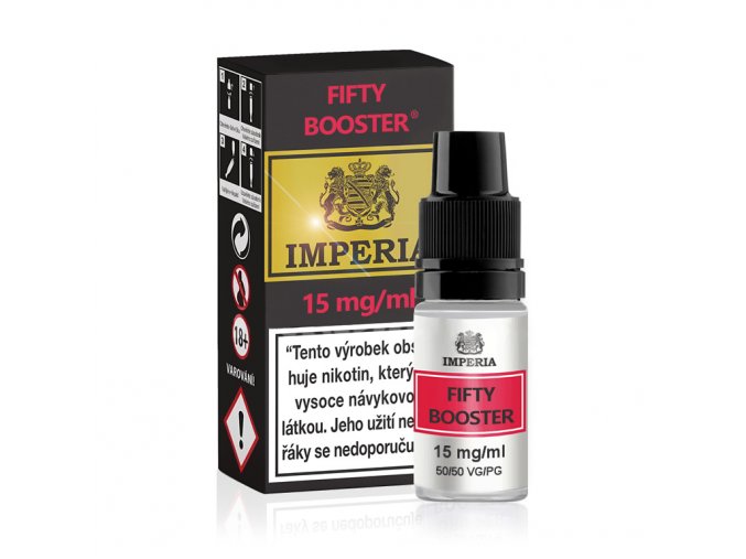 Booster báze Imperia - Fifty - VG50/PG50 - 10ml - 15mg, produktový obrázek.