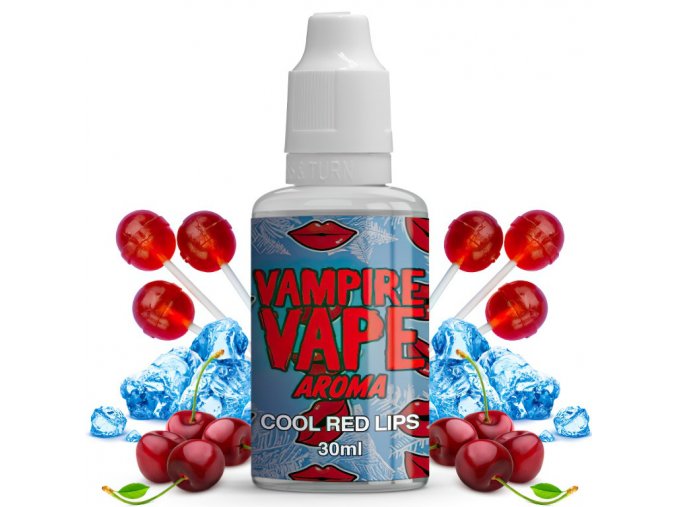 Vampire Vape - Příchuť - Cool Red Lips - 30ml, produktový obrázek.