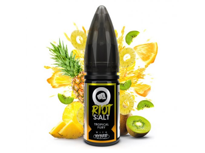 Riot SALT Hybrid - E-liquid - Tropical Fury (Ananas a exotické ovoce) - 20mg, produktový obrázek.