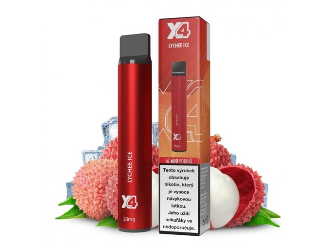 X4 Bar - 20mg - Lychee ICE (Chladivé liči), produktový obrázek