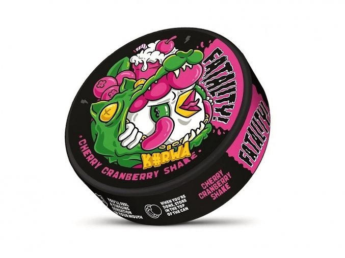 Kurwa Fatality - nikotinové sáčky - Cherry Cranberry Shake, produktový obrázek.