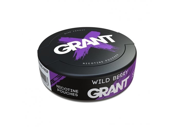 GRANT - nikotinové sáčky - Wild Berry - 25mg /g, produktový obrázek.