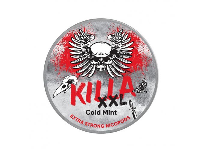KILLA - nikotinové sáčky - Cold Mint XXL - 16mg /g, produktový obrázek.