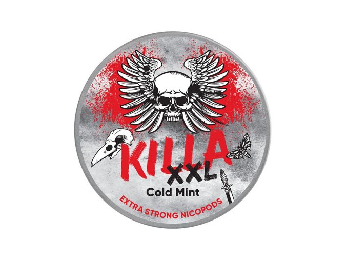 KILLA - nikotinové sáčky - Cold Mint XXL - 16mg /g, produktový obrázek.