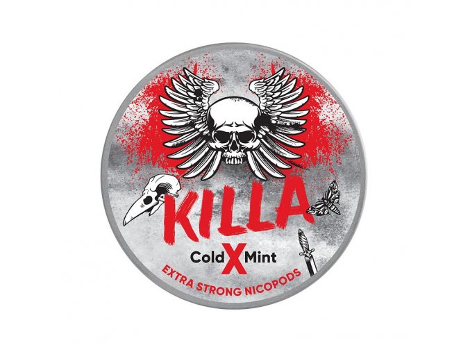 KILLA - nikotinové sáčky - Cold X Mint - 16mg /g, produktový obrázek.