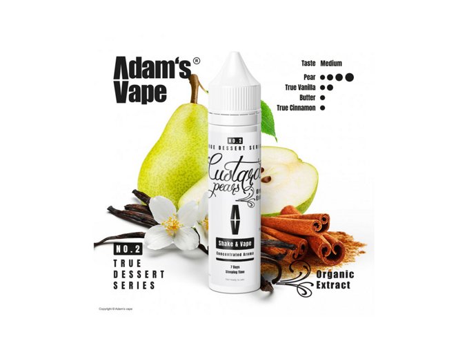 Příchuť True Dessert Series S&V: Custard Pears (Pečené hrušky s pudinkem) 12ml