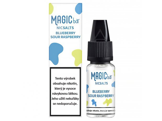 Magic BAR - Salt e-liquid - 20mg - Bluberry Sour Raspberry - 10ml, produktový obrázek.