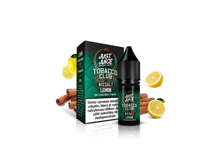 E-liquid Just Juice Salt 10ml / 11mg: Tobacco Lemon (Tabák s citronem)