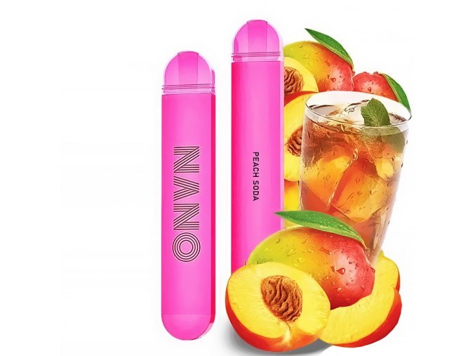 Lio Nano X - 16mg - Peach Soda (Broskvová limonáda), produktový obrázek.