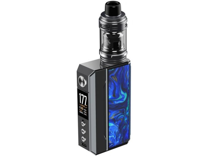 VOOPOO DRAG 4 177W Grip 5,5ml Full Kit Gun Metal Ocean Blue